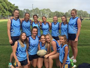 Junior girls Touch Football