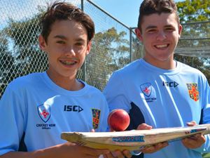 Cricketers Ben Tracey and Ryley Smith