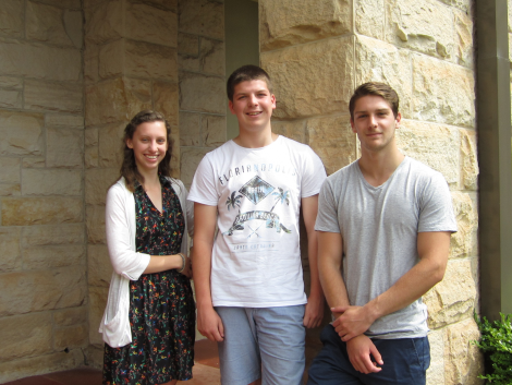 Casey, Aiden and Kieran at St Columba