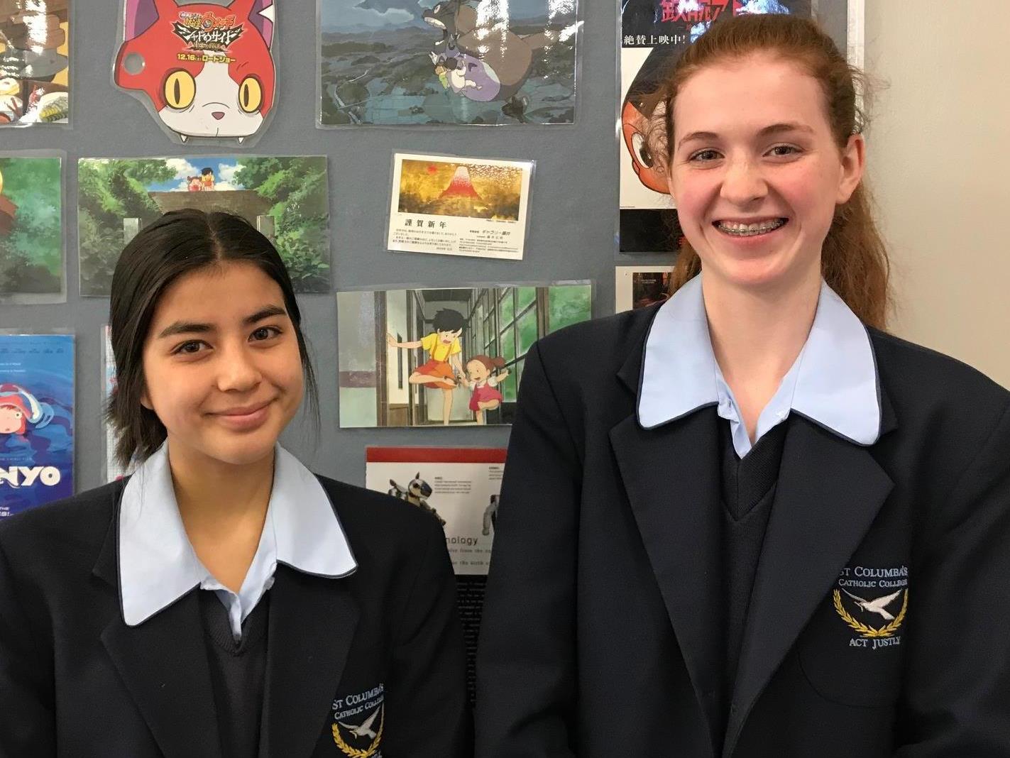 St Columba’s Catholic College Springwood Exchange Students 2019