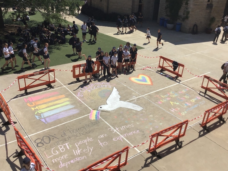 St Columba’s Catholic College Springwood Mural 1
