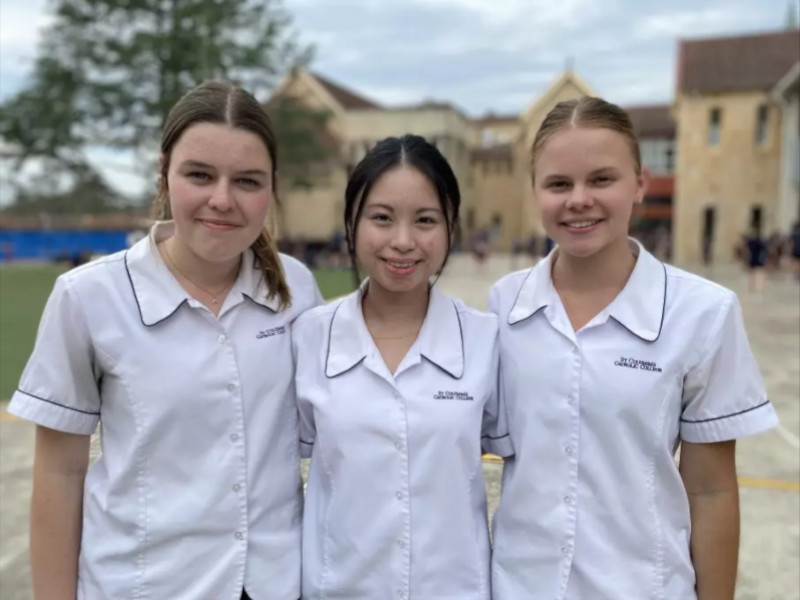 3 Students from St Columbas Catholic College Springwood